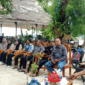Wakil Ketua DPRD Tojo Una-Una, Jafar Amin, saat memaparkan pentingnya pengelolaan sampah berkelanjutan di Kabupaten Tojo Una-Una dalam acara Workshop dan Trainer of Trainer (TOT) Eco Games yang digelar pada 29-30 Mei 2025 di Fadhila Dive Resort