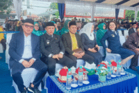 Bupati Ilham dan Ketua TP-PKK Tojo Una-Una Ibu Hajar Lawidu Hadir pada Pelantikan Bupati/ Wakil Parigi Moutong dan Banggai di Palu, Senin 2 Juni 2025