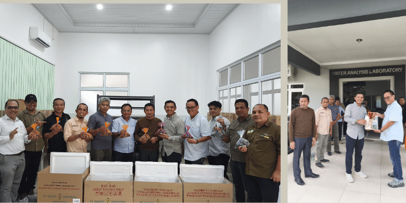 Bupati Ilham  Lawidu saat berkunjung di lokasi pengadaan bibit sawit unggul di PT Socfindo,Kabupaten Serdang Bedagai,Sumatera Utara,Selasa (3/6/2025).