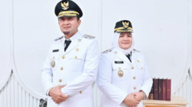 Bupati Touna Ilham Lawidu dan Wakil Bupati Touna Hj. Surya 