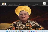 Ketua Dewan Pers, Prof Kamaruddin Hidayat saat memberikan sambutan dan menutup Munas II PJS dan Seminar Nasional di Kota Palu, Selasa (15/07/2025).