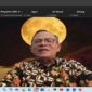 Ketua Dewan Pers, Prof Kamaruddin Hidayat saat memberikan sambutan dan menutup Munas II PJS dan Seminar Nasional di Kota Palu, Selasa (15/07/2025).