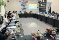 Wakil ketua DPRD Tojo Una-Una, Rizal C. Panjlili, bersama Jafar M.Amin