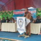Alfred Leonard Lanu saat memberikan sambutan pada Perayaan Hari Ulang Tahun (HUT) ke-76 Persekutuan Pemuda Gereja Kristen Sulawesi Tengah (GKST) Klasis Tojo berlangsung di Kabupaten Morut, 7-8 Juli 2025