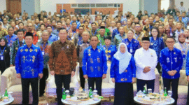 Wakil Bupati Tojo Una-Una, Surya,S.Sos.,M.Si menghadiri Forum Koordinasi Pembangunan Wilayah Berbasis Penataan Ruang Pulau Sulawesi yang berlangsung di Gedung DPRD Provinsi Sulawesi Tengah, Kamis, 10 Juli 2025.