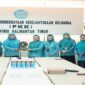 Ketua TP PKK Tojo Una-Una,Ny Hajar Lawidu, S.Kep.,Ns saat bersama Ny. Dr. Hj. Sri Wahyuni, SE, M.Si, Ketua Pokja I TP-PKK Provinsi Kalimantan Timur, Senin (7/ 7/ 2025)