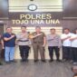  Kepala Kejari, Dr. Risky Fachrurrozi, S.H., M.H., beserta jajaran ke Polres Tojo Una-Una, Rabu (30/7/2025).