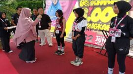 Antusiasme mewarnai Aksi Bergizi Promkes Fun Run 5K yang diikuti sekitar 500 peserta, termasuk banyak remaja putri usia 12-18 tahun, pada Sabtu (21/6/2025).