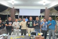 Turnamen Gaple yang digelar Kejaksaan Negeri Tojo Una-Una dalam rangka memperingati Hari Lahir Kejaksaan ke-80, Kamis malam (21/8/2025).