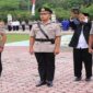 Polres Tojo Una-Una menggelar serah terima jabatan (sertijab) Kasatlantas dan pengukuhan Kasihumas di Lapangan Apel Mapolres, Kamis (7/8/2025). 