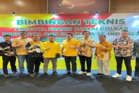 Bupati Touna, Ilham Lawidu, memimpin delegasi Fraksi Golkar dalam Bimbingan Teknis (Bimtek) Tahap I Partai Golkar yang berlangsung di Hotel Pullman, Jakarta, Selasa (16/9/2025).