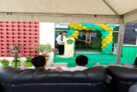 Kakanwil Kemenag Sulteng H. Muchlis saat memberikan sambutan pada peresmian PLHUT di Touna, Senin (24/11).
