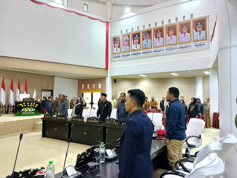Suasana paripurna pembukaan masa persidangan dua tahun 2026 pada Selasa (13/1/2026).