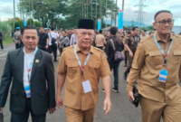 Arkam Suppu, Ketua DPRD Kabupaten Banggai Kepulauan, ikut serta dalam Rakornas yang diselenggarakan oleh Pemerintah Pusat dan Daerah di Sentul International Convention Center (SICC), Bogor, Senin (02/02/2026).