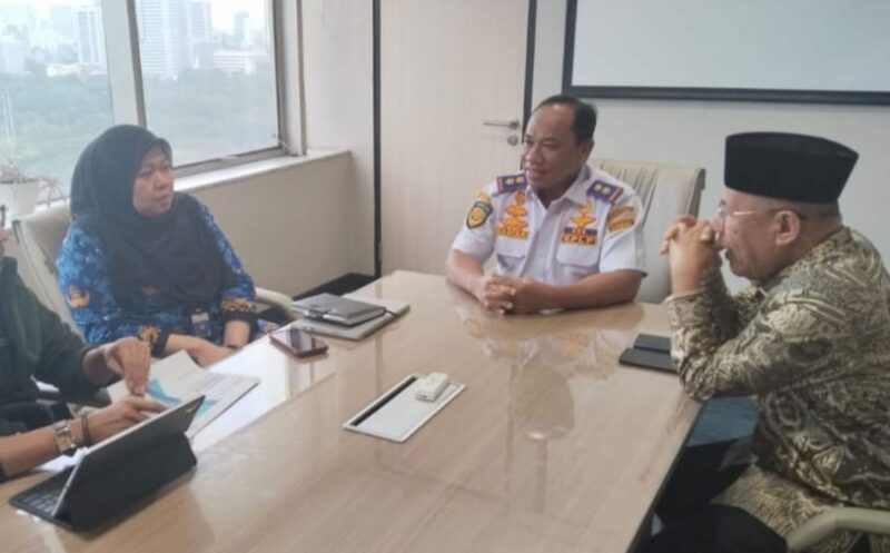 Bupati Rusli melakukan audiensi dengan Direktorat Jenderal Perhubungan Laut (Ditjen Hubla) Kementerian Perhubungan RI di Jakarta, Kamis (26/2/2026).