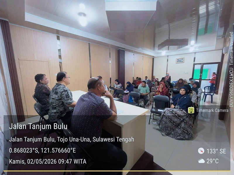 Dinas Kesehatan, Pengendalian Penduduk, dan Keluarga Berencana (P2KB) Tojo Una-Una, menggelar rapat koordinasi (Rakor) sinergi lintas sektor  di ruang rapat kantor Dinas Kesehatan P2KB Touna, Kamis (5/2/2026).