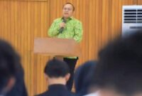 Sekretaris Daerah (Sekda) Banggai Kepulauan, Muhamad Aris Susanto, S.E., M.E., melantik pengurus baru Keluarga Pelajar Mahasiswa Indonesia Banggai Kepulauan (KPMI Banggai Kepulauan) di Provinsi Gorontalo.