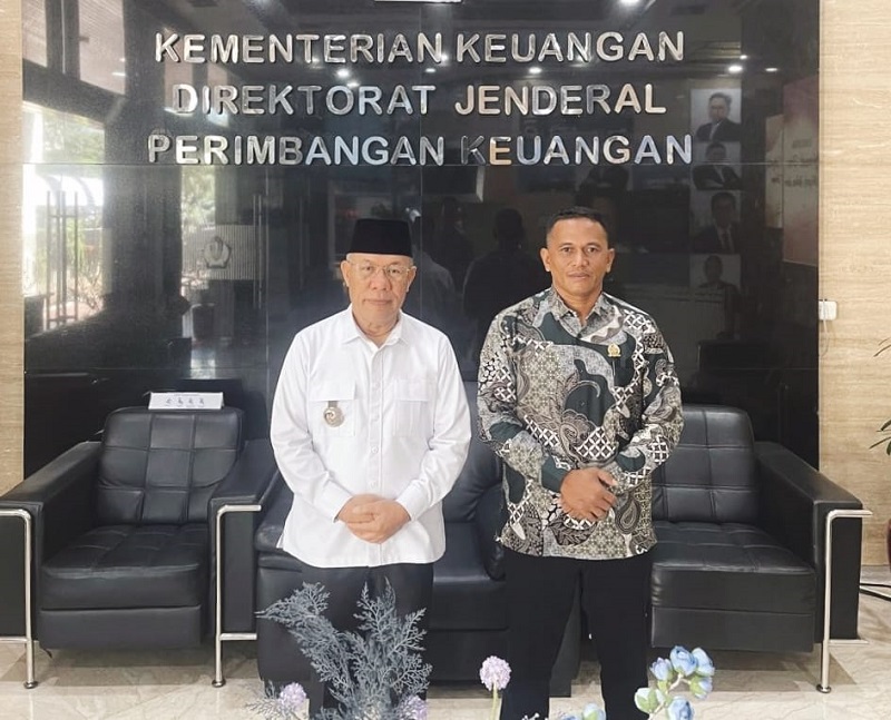 Rusli Moidady, S.T., M.T., AIFO, didampingi Wakil Ketua I DPRD Bangkep, Rusdin Sinaling, menyambangi Kantor Direktorat Jenderal Perimbangan Keuangan Kementerian Keuangan (Kemenkeu) RI, Jumat (13/3/2026). 
