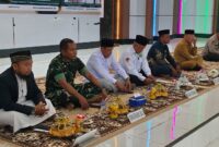 Pemerintah Kabupaten Banggai Kepulauan menggelar kegiatan halal bihalal dalam rangka Hari Raya Idulfitri 1447 Hijriah di Auditorium Bappeda Banggai Kepulauan, Senin (30/3/2026).