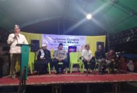 Sekretaris Daerah Kabupaten Tojo Una-Una, Alfian Matajeng, membuka kegiatan halal bihalal yang digelar warga di Jalan Delima, Kelurahan Dondo Barat, Kecamatan Ratolindo, serta Kelurahan Uentanaga Atas, Minggu (29/3/2026) malam.
