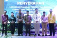 Pemerintah Kabupaten Banggai Kepulauan menyerahkan Laporan Keuangan Pemerintah Daerah (LKPD) Tahun 2025 kepada Badan Pemeriksa Keuangan (BPK) Provinsi Sulawesi Tengah, Selasa (31/3/2026).