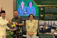 upati Tojo Una-Una, Ilham Lawidu, tampil mewakili para kepala daerah dalam acara pisah sambut Komandan Korem (Danrem) 132/Tadulako di Hotel Aston Palu, Rabu (1/4/2026).