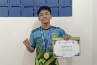 Petinju muda asal Banggai Kepulauan, Hulio Abed Nego Bagilis.