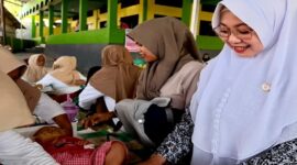 IBI Kabupaten Banggai menggelar gerakan imunisasi serentak, yang dipusatkan di Posyandu Flamboyan, Desa Tontouan, Selasa (28/4/2026)