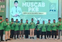 Ketua dan pengurus DPC PKB Bangkep hadiri Muscab di Hotel Aston Palu, Senin (20/4/26).