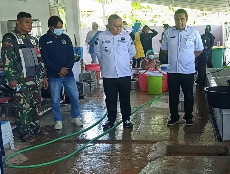 Kantor Satuan Pelayanan Pemenuhan Gizi (SPPG) Peling Tengah menerima kunjungan kerja Sekretaris Daerah Banggai Kepulauan, Muhamad Aris Susanto, SE., ME, Rabu (15/4/2026). 