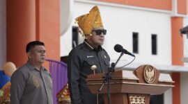 Bupati Ilham Lawidu saat Irub di Hardiknas 2026, Senin (4/5/2026).