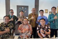 Sekretaris Daerah (Sekda) Bangkep, Muh. Aris Susanto, S.E., M.E., memimpin audiensi bersama Sentra Medika Hospital Group di Luwuk, Jumat (1/5/2026).