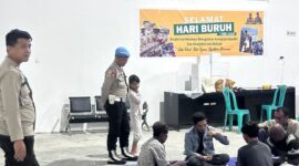 Polres  Tojo Una-Una menggelar lomba domino di Gedung serba guna  Pelabuhan Ampana, Sabtu (2/5/ 2026) malam.