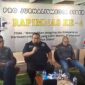 Ketua DPP PJS Divisi Advokasi dan Pembelaan Wartawan saat memberikan sambutan DPP PJS di Rakernas PJS, Selasa (12/05/2026) di Jakarta.