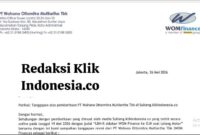 Hak Jawab atas pemberitaan berjudul 