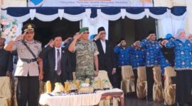 Peringatan Hari Pendidikan Nasional (Hardiknas) 2026 di Kabupaten Banggai Kepulauan (Bangkep) di halaman Kantor Bupati, berlangsung khidmat, Sabtu (2/5/2026).