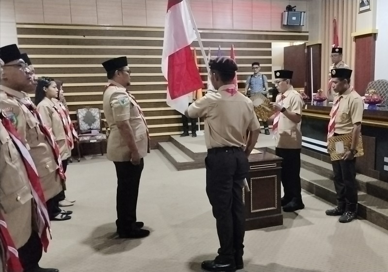 Pelantikan Majelis Pembimbing dan Pimpinan SAKA Adhyasta Pemilu, Kamis (30/4/2026). 

