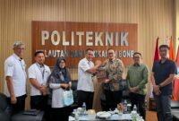Wakil Bupati Banggai Kepulauan, Serfi Kambey, melakukan kunjungan kerja sekaligus audiensi ke Politeknik Kelautan dan Perikanan (KP) Bone, Sulawesi Selatan, Senin (4/5/2026).