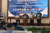 Penyerahan Hasil Pemeriksaan atas Laporan Keuangan Daerah Kabupaten Banggai Kepulauan Selasa, (26/05/2026).