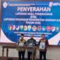 Bupati Tojo Una-Una, Ilham Lawidu, didampingi Ketua DPRD Gusnar A. Suleman menerima Laporan Hasil Pemeriksaan (LHP) LKPD Tahun Anggaran 2025 dari Kepala BPK RI Perwakilan Sulawesi Tengah, I Putu Wisudhantara, di Palu, Selasa (26/5/2026).
