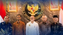 Bupati Banggai Kepulauan, Rusli Moidady, ST, MT, AIFO, melakukan audiensi ke Kementerian Koordinator Bidang Pangan RI di Jakarta, Kamis (22/5/2026). 