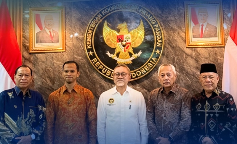 Bupati Banggai Kepulauan, Rusli Moidady, ST, MT, AIFO, melakukan audiensi ke Kementerian Koordinator Bidang Pangan RI di Jakarta, Kamis (22/5/2026). 