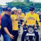 Bupati Tojo Una-Una, Ilham Lawidu, resmi membuka Jambore Yamaha RX King Indonesia Regional VI Sulawesi di Lapangan Kota Bumi Mas Uemalinku, Kecamatan Ratolindo, Sabtu (28/6/2026)