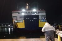 Kapal Very KMP Tanjung Api rute Luwuk-Sayong segera beroperasi setelah sebulan doking. (ist)