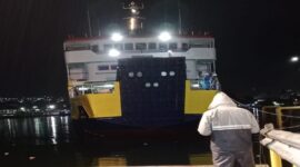Kapal Very KMP Tanjung Api rute Luwuk-Sayong segera beroperasi setelah sebulan doking. (ist)