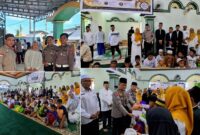 Satlantas Polres Banggai menghadiri peringatan Tahun Baru Islam 1 Muharram 1448 Hijriah/2026 Masehi yang dirangkaikan dengan santunan anak yatim piatu serta pengukuhan Dewan Pimpinan MUI Kecamatan Luwuk Utara, di Masjid Nurul Yaqin, Kompleks Pasar Unjulan, Kelurahan Kilongan, Kecamatan Luwuk Utara, Kabupaten Banggai, Kamis (25/6/2026).