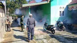  Pemerintah Kabupaten Tojo Una-Una melalui Dinas Kesehatan bergerak cepat melakukan fogging di Kelurahan Uemalingku, Sabtu (18/7/2026).