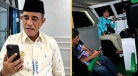 Gubernur Sulawesi Tengah Dr. Anwar Hafid melakukan komunikasi melalui sambungan telepon dengan Bupati Tojo Una-Una Ilham S. Lawidu yang berada di perairan Teluk Tomini, Pulau Una-Una, untuk memantau secara langsung perkembangan operasi pencarian dan penyelamatan (SAR) korban tenggelamnya Speedboat (SB) Mister Un, Sabtu malam (25/7/2026).
