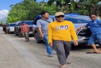  Ilham S. Lawidu, didampingi Kepala Dinas PUPR Asfan Supu, meninjau hasil pemeliharaan ruas Jalan Bulan Jaya–Uematopa sekaligus meninjau lokasi rencana pembangunan jaringan irigasi untuk mendukung persawahan warga di Desa Mpoa, Kecamatan Ulubongka, Jumat (17/7/2026).