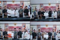 Ketua KPU Kabupaten Tojo Una-Una Ahdin L. Nondo memimpin Rapat Pleno Terbuka Penetapan Rekapitulasi Pemutakhiran Data Pemilih Berkelanjutan (PDPB) Triwulan II Tahun 2026 di Kantor KPU Kabupaten Tojo Una-Una, Ampana, Rabu  lalu (1/7/2026). 
